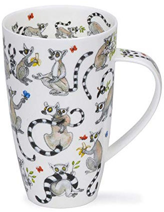 Dunoon Henley Mug en porcelaine fine Follow The Lemur 600 ml