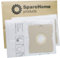 SpareHome® 10 Bolsas + 2 microfiltros recortables compatibles con Aspirador AEG AB3470 Berry, AE3450, GROBE GR50, Smart 366, VCH4212 ES2