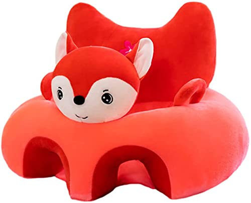 Zinsale Kinder Plüschsessel Baby Sofas fürs Kinderzimmer Kuscheltier Ausgestopftes Tier Kindersessel Lesesofa Weiches Sitzkissen Plüschtiere Kleinkindmöbel (Fox)
