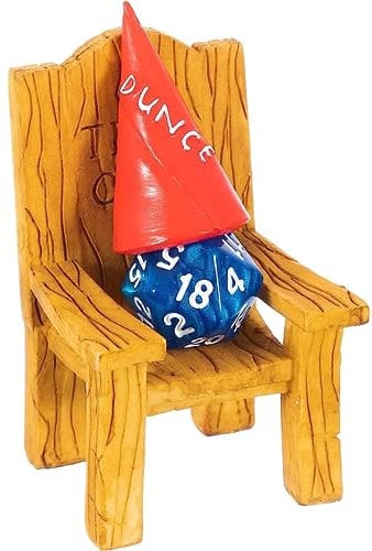 DND Würfel-Gefängnis/Dice Jail - Bestrafe schlechte Würfel in unserem Stuhl der Schande - Dungeons and Dragons/Pen and Paper/DND Zubehör/Geschenk Miniatur Stuhl Funktioniert für alle D&D Würfel