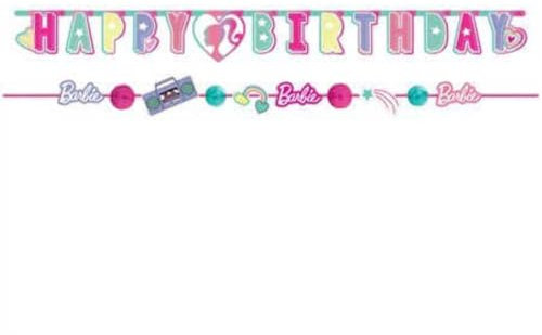Amscan 122751 Barbie Dream Together Banner-16cm x 17cm | Multicolor | 2 Pcs Napkins