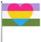 Pansexual Nonbinary Genderqueer Enby Non Binary Pride Flagge Willkommen Party Outdoor Outdoor Dekorationen Picks Home House Garden Yard Decor 9,5 x 1,5 m große Flagge