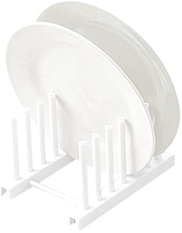 Estante de almacenamiento de platos,Escurridor Almacenamiento Vertical | Estante Estante Estante Soporte de Platos de Cocina Platos, Plato Tablero Tendedero Olla Tapa Estantería Organizador Huiba