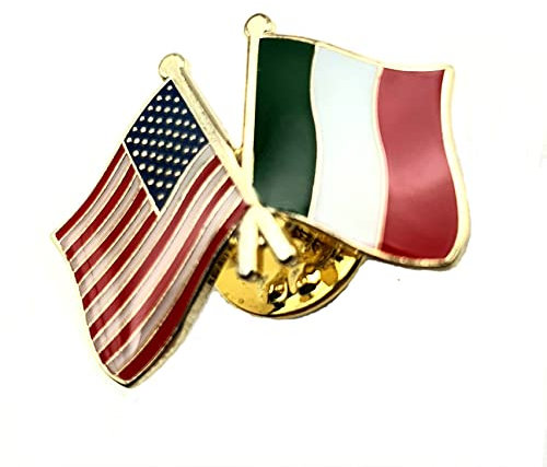 Badge à épingle en métal émaillé avec drapeau de l'amitié américain, Métal