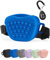 Gobeigo Silikon Hundeleckerli Beutel mit Hunde Trainingsclicker, Magnetischem Verschluss Tasche für Leckerlis, Welpentraining oder Hundespaziergänge, Hüftgürtel Fanny Pack (Blau)