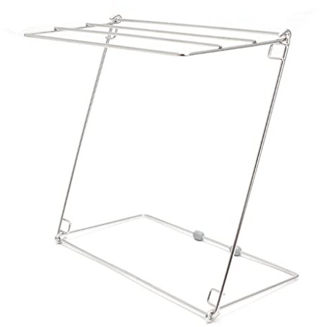 Desktop Edelstahl Klapp Handtuch Trocknen Rack Bad Küche Organizer Stehen Wäsche Regal Abfluss Halter Present