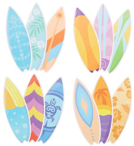 HEMOTON 1 Satz dot Stickers wandverkleidung Thema Wandtattoo Strand Aufkleber Ornament Surfbrett Wanddekoration Sommerdekorationen für das Klassenzimmer Koffer schmücken Hefter Tafel