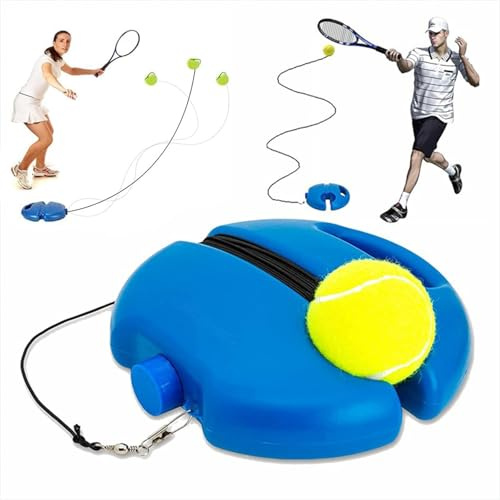 YYUEZHI Tennistrainer Set, Tennis Selbst Spielen, Tennis Bounce Trainer, Tennisball Mit Gummiband, Übungsgerät, Tennisball Training Set für Erwachsene Kinder Spieler Anfänger