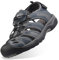 GRITION Trekkingsandalen Herren Geschlossene Zehe Herren Wandern Sandalen Mesh & PU Oberen Verstellbaren Fersenriemen für Sport und Outdoor Wanderschuhe für Sommer Strand MEHRWE (45 EU / 29.2cm, Blau)