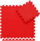 TnP Distribution Interlocking Mat Soft Foam Floor Mats 60cm x 60cm x 2cm Thick EVA Tiles Floor Protector Mat Sports Exercise Gym Fitness Garage (Red, 6 Mats - 24 Square Feet)