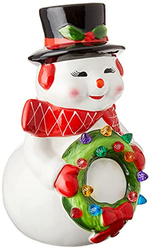 Mr. Christmas Medium Ceramic Figures 12 - Snowman