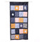 1 Meter Stoffpanel für Adventskalender, Blau, Xmas/Weihnachten