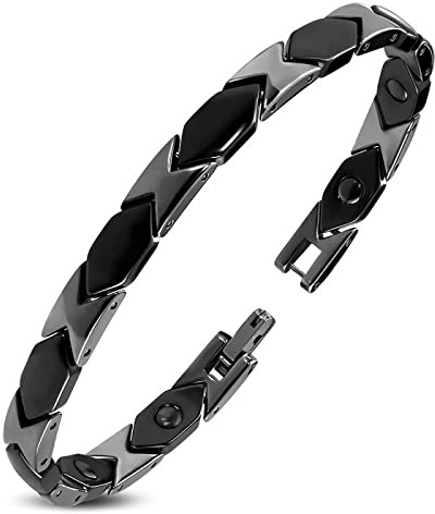 Hypnos Magnetarmband aus Keramik, Schwarz