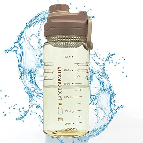 Kaishuai Trinkflasche-Wasserflasche-Sport Trinkflasche,trinkflasche 1 5 liter-BPA-frei-Ideale,für Sportflasche-Outdoor-Fahrrad-Camping-Yoga-Gym-Auslaufsicher Sport Wasserflasche-water bottle (red)