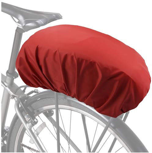 VAOLOAV 5L to 20L Regenschutz für Fahrradkorb Regenschutz Rot Fahrradkorb Regenschutz Abdeckung Überzug für Fahrradkorb Wasserabweisend Farradtasche Bikebasket Regenhaube Rot