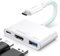 JSAUX USB C auf HDMI Adapter, Digital AV Multiport Hub mit 4K@60Hz, USB A 3.0, 100W PD Kompatibel mit iPhone 16 Pro/16 Pro Max/16/15 Pro Max,Samsung S24/23, MacBook, iPad, Dell, Surface, Steam Deck