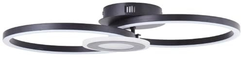 Brilliant Deckenleuchte Bray rund schwarz - G99904A06