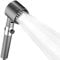 Gun Gray High Pressure Shower Head with 3 Modes, Filter Pressure Boosting Spray, Handheld for Adults, Children & Pets (Includes 1.5m Hose and Punch-Free Bracket)