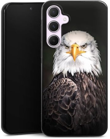 DeinDesign Silikon Hülle kompatibel mit Samsung Galaxy A55 5G Case schwarz Handyhülle Adler Vogel