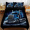 ZHDEDSP 3D Bettbezug Set mit LKW-Motiv, Mikrofaser, 135 x 200 cm, 2-teilig