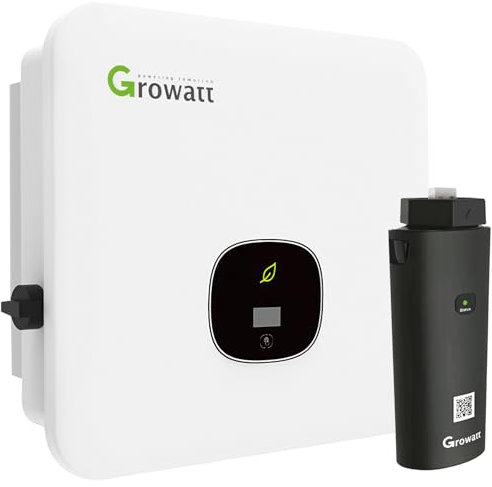 Growatt Wechselrichter 10kW MOD 10KTL3 XH BP Hybrid Inverter/Solarwechselrichter mit integrierter Batterieladefunktion, 3 Phasen, 2 MPPT Tracker, aktiver Lichtbogenschutz