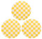 sourcing map Lot de 2 dessous de verre en acrylique - Pour le bureau, la cuisine - Jaune