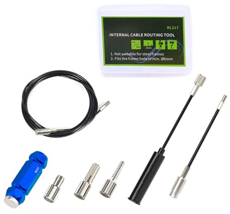 ARTSEWPLY Bike Internal Cable Routing Tool and Frame Cable Threading Tool, Magnetic Blue Cycling Accessory for Bicycle Maintenance and Repair