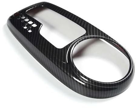 ZSQWRFRG Trim Adesivi per Nissan per Patrol Y62 2016-2019 Console per Auto Pannello di Rivestimento della Scatola del Cambio Adesivi Accessori(Fibra di Carbonio)