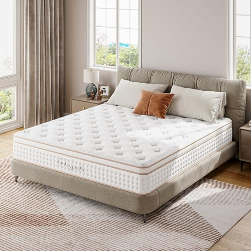 Vesgantti Matratze 120x200 cm, 30 cm Taschenfederkernmatratze H3, 7-Zonen orthopädische Federkernmatratze, atmungsaktive Rollmatratze für Schlafzimmer & Gästezimmer
