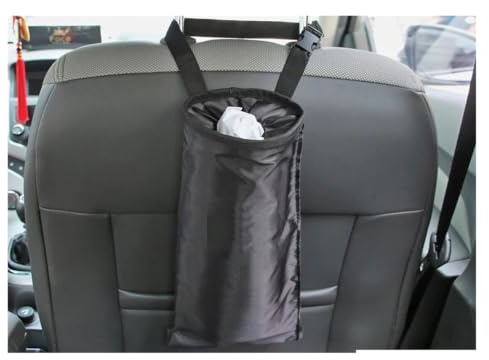 TNTGEBFVBG Auto Mülleimer Für Holden Commodore Für Trailblazer Cruze Tuch Tragbare Auto Sitz Zurück Müll Tasche Abfall Bins Aufräumen Lagerung Kfz Abfalleimer(C-black-1PCS-)