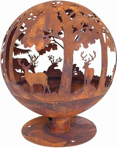 Feuerball Hirsch, Rostbraun, Ø 57.5 cm