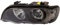 Set Xenon Scheinwerfer X5 E53 Bj. 99-03 klar/schwarz Angel Eyes D2S+H7