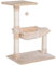 PawHut Cat Scratch Post with Bed Cat Tree for Indoor Cats Sisal Scratching Posts Hammock Kitty Activity Centre Beige