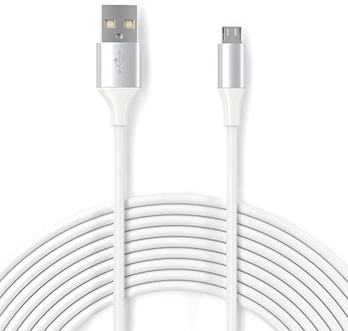 Micro USB Power Cable,19.4ft/6m Micro Power Extension Charging Cord,for WyzeCam Pan,Yi Cam,Nest Cam,Blink XT Camera,Furbo Dog,Arlo Q,Netvue,Xbox One Controller Other Micro Security Camera devices