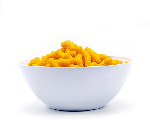 CABLEPELADO - Cuenco de plastico para comida - bol - recipiente - plato - ensaladera - vasija - Libre BPA - lavavajillas - microondas - 2.4 Litros - color blanco