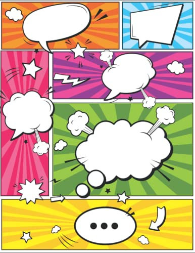 Blank Comic Book: DRAW YOUR OWN COMIC BOOK for Kids and Adults - Blank Comics Storyboard Notebook 100 Pages , 8.5x11 (size)