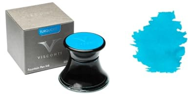 Visconti Turquoise Glass Inkwell 50 mlaa