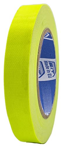 ACIT Nastro telato Americano fluo, 25 m x 19 mm, super resistente (anche a sole, calore e acqua), nastro telato rinforzato, Duct Tape, Gaffer, nastro fluorescente adesivo