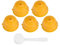 Nescafé Capsules 5 Pièces de qualité Alimentaire PP 304 en Acier Inoxydable Réutilisable Filtre à Capsules de café Rechargeable (Jaune)