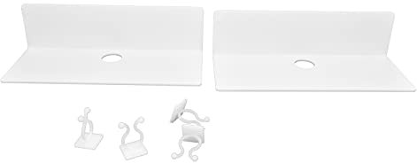 Otufan 2 Stück No Punch Display-Regal, No Punch Wandregal, Schalter, Uhr, Lautsprecher, Display-Regal, Geeignet Für Den Home-Office-Showroom