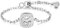 IMINI Cubic Zirconia Link Chain Statement Ring with Dangle Beaded Ball S925 Sterling Silver Adjustable Band Birthstone Stacking Promise Rings Tassel Dangling Fashion Jewelry Gifts for Women Girls Bff