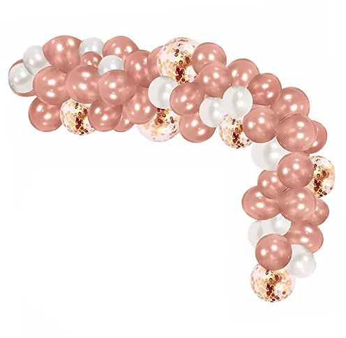 CIMAXIC Rose Gold Latex Balloon Giant Balloons Confetti for Party Decorations Strong