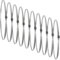 12 Inch Ducting Clamp - 10 Pieces of Adjustable Galvanized Steel Duct Hose Clamps with Worm Gear - Wide Diameter Range Fastener for Flexible Ducting (Pack of 10)