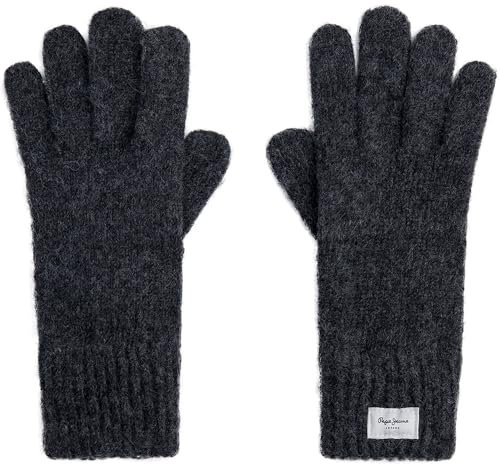 Pepe Jeans Damen Wallis Gloves Handschuhe, Grau (Dunkelgrau meliert), Einheitsgröße