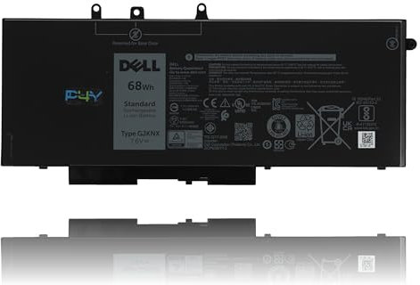 P4Y Original 4 Cell 68 WHR 7.6V GJKNX Battery for Dell Precision 3530 3520 Latitude 5580 5480 5280 5290 5590 5490 5491 5495 5591 GD1JP FPT1C KCM8 2 DV9NT MT31P