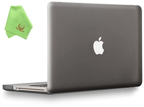 UESWILL Compatible with 2008-2012 MacBook Pro 13 inch Case Model A1278, with CD-ROM, Smooth Matte Hard Shell Case Cover + Microfibre Cleaning Cloth, Gray