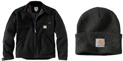 Carhartt Arbeitsoberkleidung Schwarz XXL Beanie Hat Schwarz Einheitsgröße