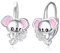 Koala Ohrringe 925 Sterling Silber Tier Ohrringe Leverback Hoop Koala Schmuck Geschenke für Damen