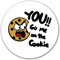 Huuraa Aufkleber You go me on the Cookie Keks Geschenk 10cm You go me on the Cookie Geschenkidee