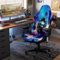 Moderner Gaming Stuhl Bezug, Elastischer Rutschfest Gaming Chair Cover Mit Armlehnen, Bürostuhl Bezug aus Polyester, Mit exquisitem Digitaldruckmuster, Waschbar und nicht leicht zu verblassen(A)